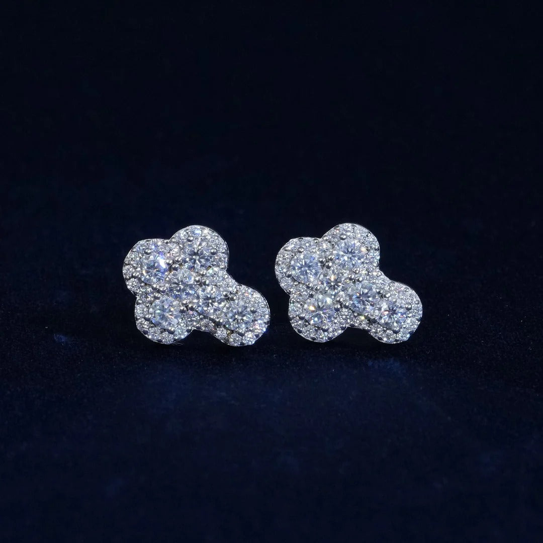Iced out Cross Earrings