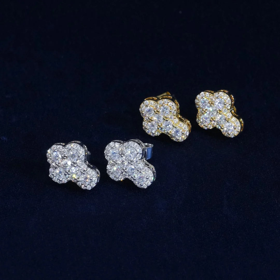 Iced out Cross Earrings