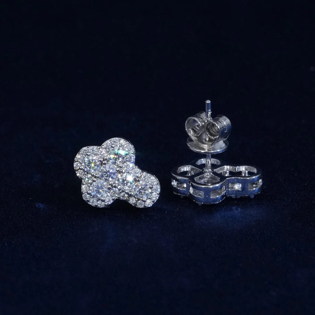 Iced out Cross Earrings