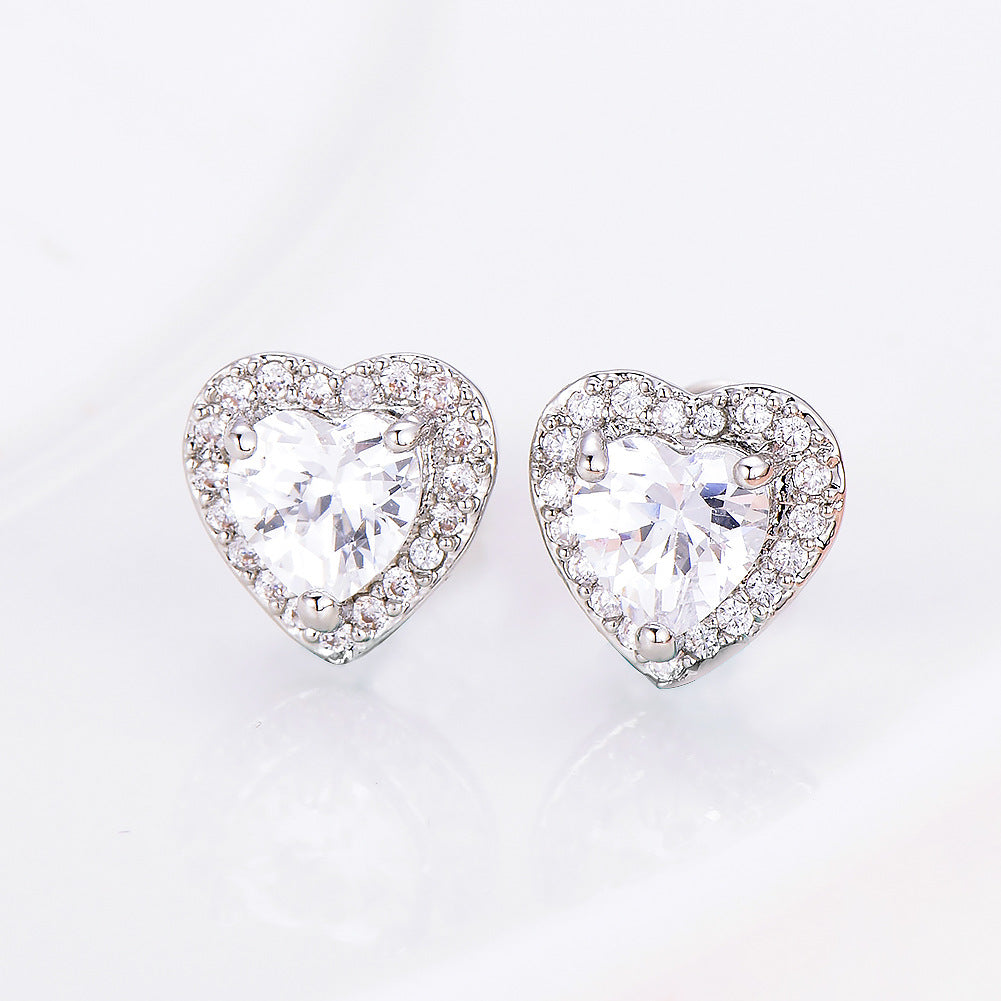 Heart Stud Earrings