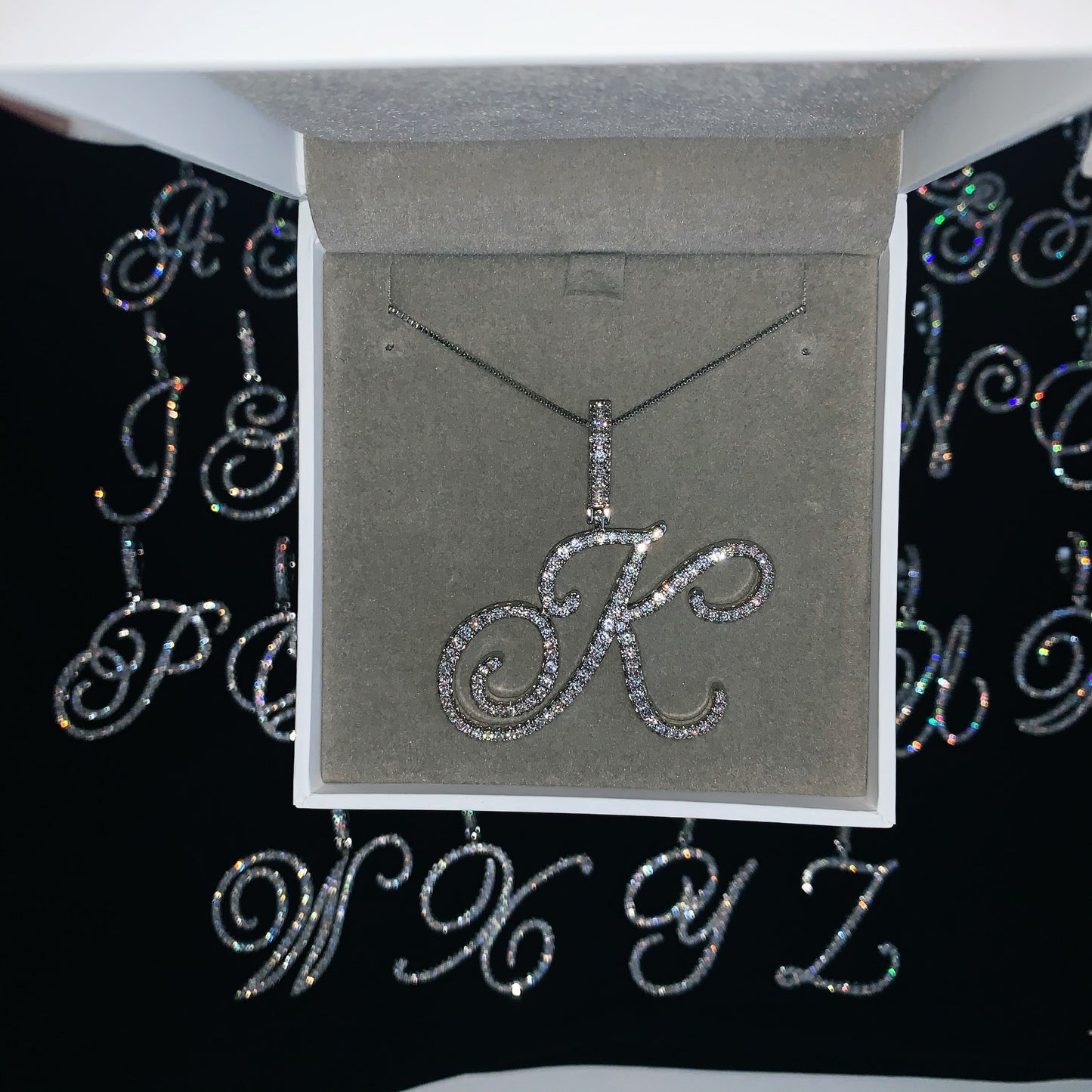 Posh Cursive Necklace Box Chain