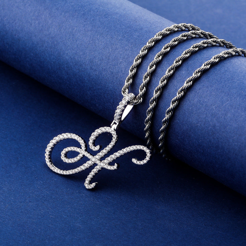 Posh Cursive Necklace Rope Chain – LuluMel